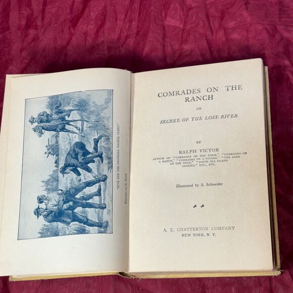 1905 Comrades on the Ranch Series for Boys by Ralph Victor Antique HC Patterton - Picture 7 of 11